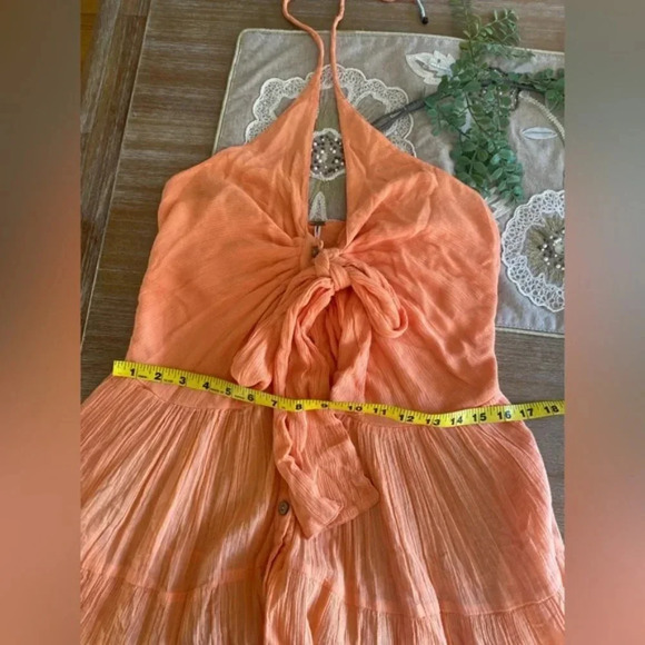 Free People Endless Summer A Little Extra Maxi Dress Papaya Size Small NWOT $128 - Picture 7 of 10